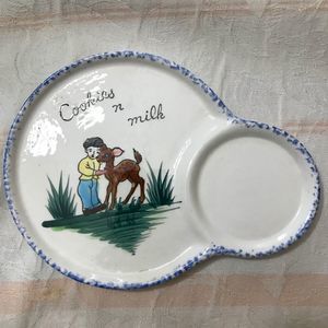 1950s Ross Products Hand Painted Cookies Milk Vintage
